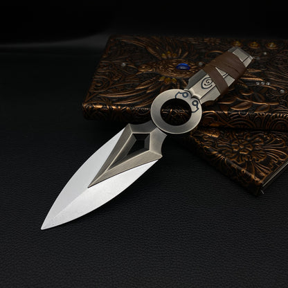 Jett Kunai Metal Jett Throwing Knife Life Size Blunt Blade Replica