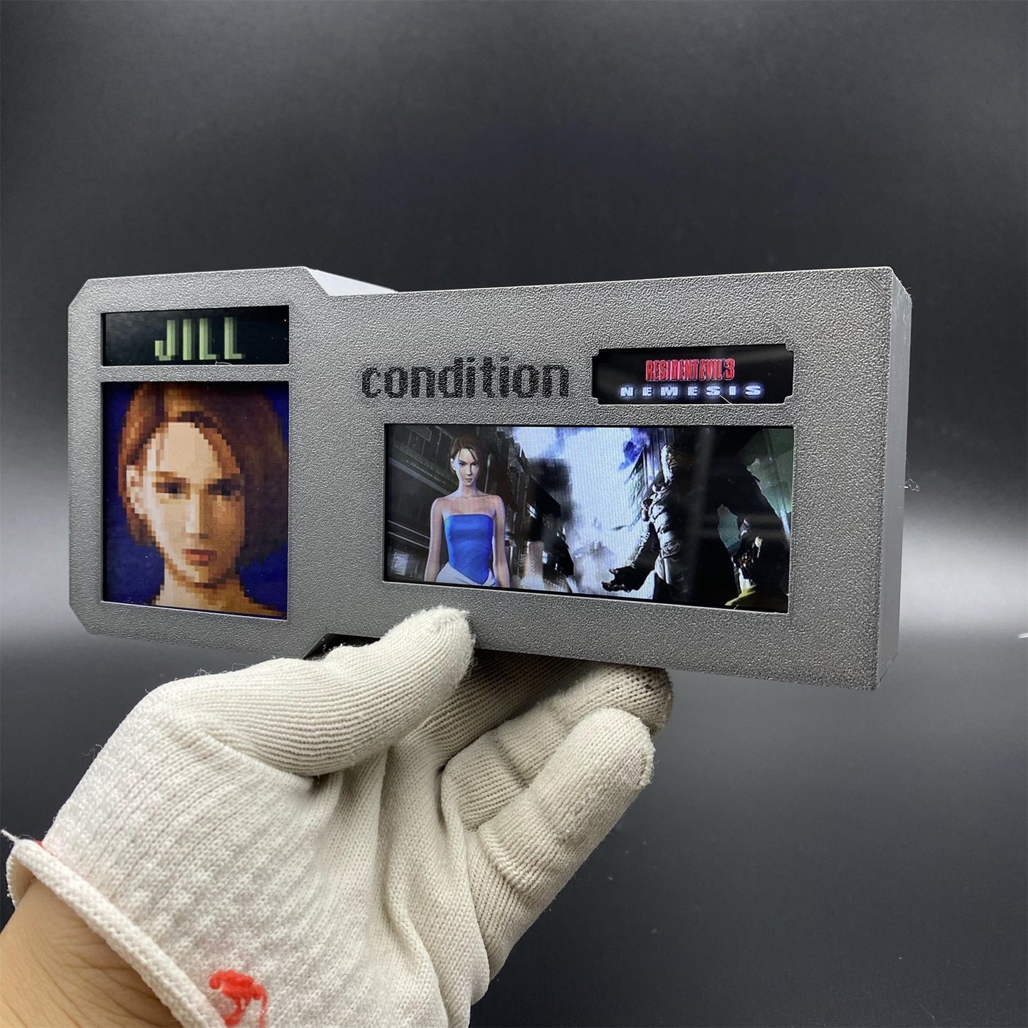3D Printed RE3 Jill Valentine Health Condition Bar Status Screen
