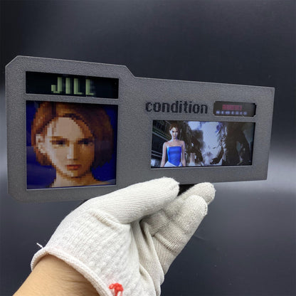 3D Printed RE3 Jill Valentine Health Condition Bar Status Screen