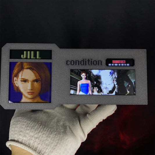 3D Printed RE3 Jill Valentine Health Condition Bar Status Screen