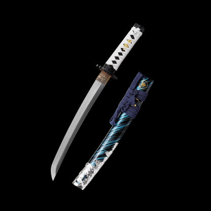 Damascus Steel Tsushima Ghost Lord Jin Sakai Katana Tanto 2 in 1 Pack