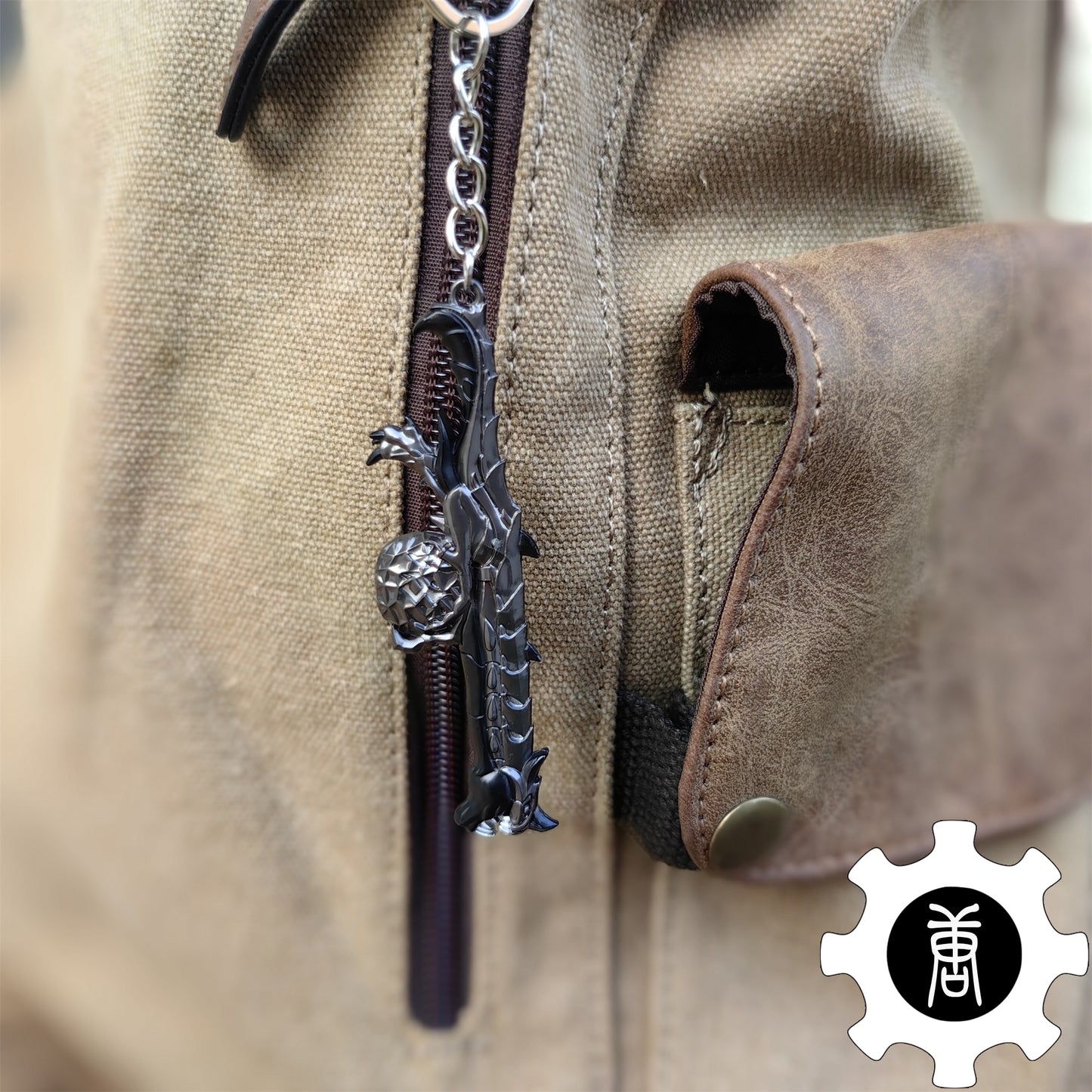 Elderflame Judge Skin Gun Keychain Backpack Decor Cool Gift 3 In 1 Pack