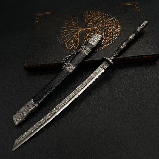 Ancient Chinese Kangxi Emperor's Sword 11.8 '' Metal Replica