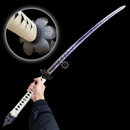 Life-Size Kusabimaru Katana, Gracious Gift of Tears, Black Mortal Blade Replicas