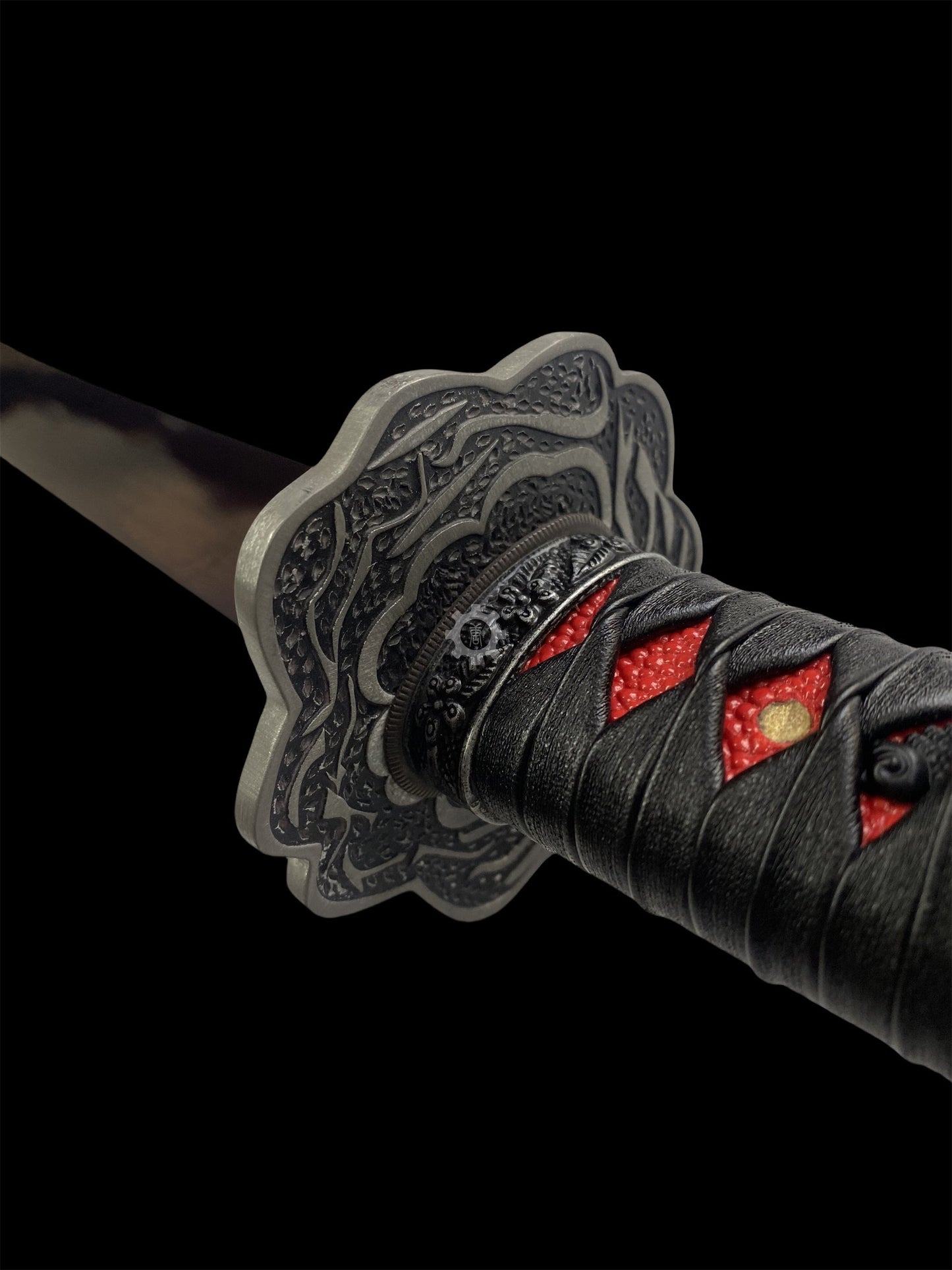 Life-Size Kusabimaru Katana, Gracious Gift of Tears, Black Mortal Blade Replicas