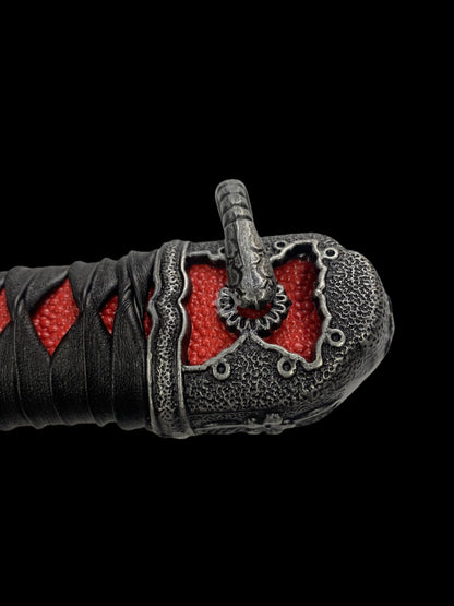 Life-Size Kusabimaru Katana, Gracious Gift of Tears, Black Mortal Blade Replicas