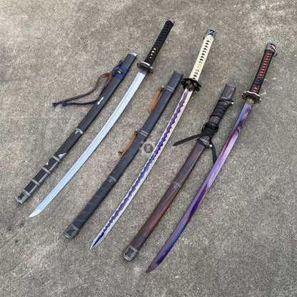 Life-Size Kusabimaru Katana, Gracious Gift of Tears, Black Mortal Blade Replicas