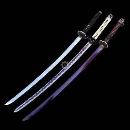 Life-Size Kusabimaru Katana, Gracious Gift of Tears, Black Mortal Blade Replicas