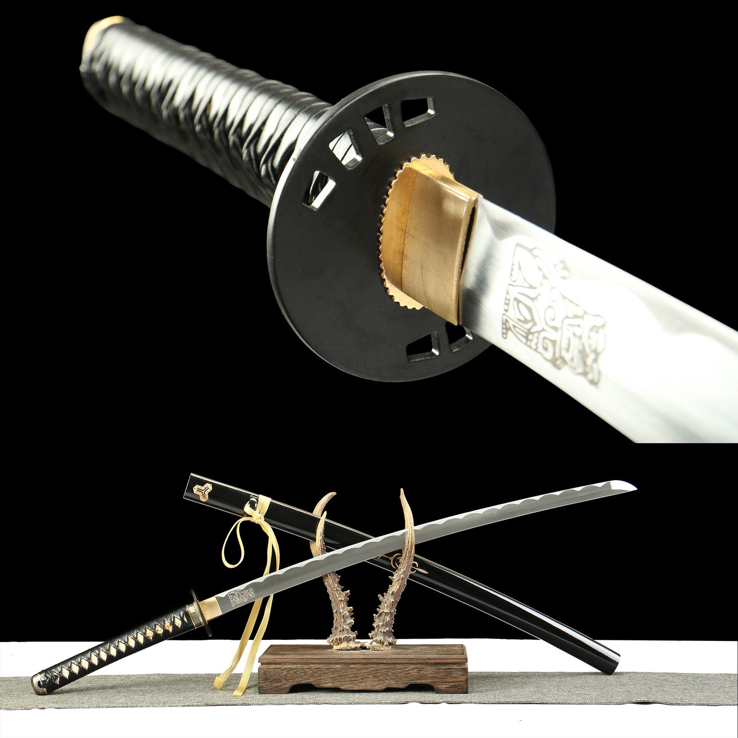 Beatrix Kiddo Bride Hanzo Katana Carbon Steel Samurai Sword For Collection