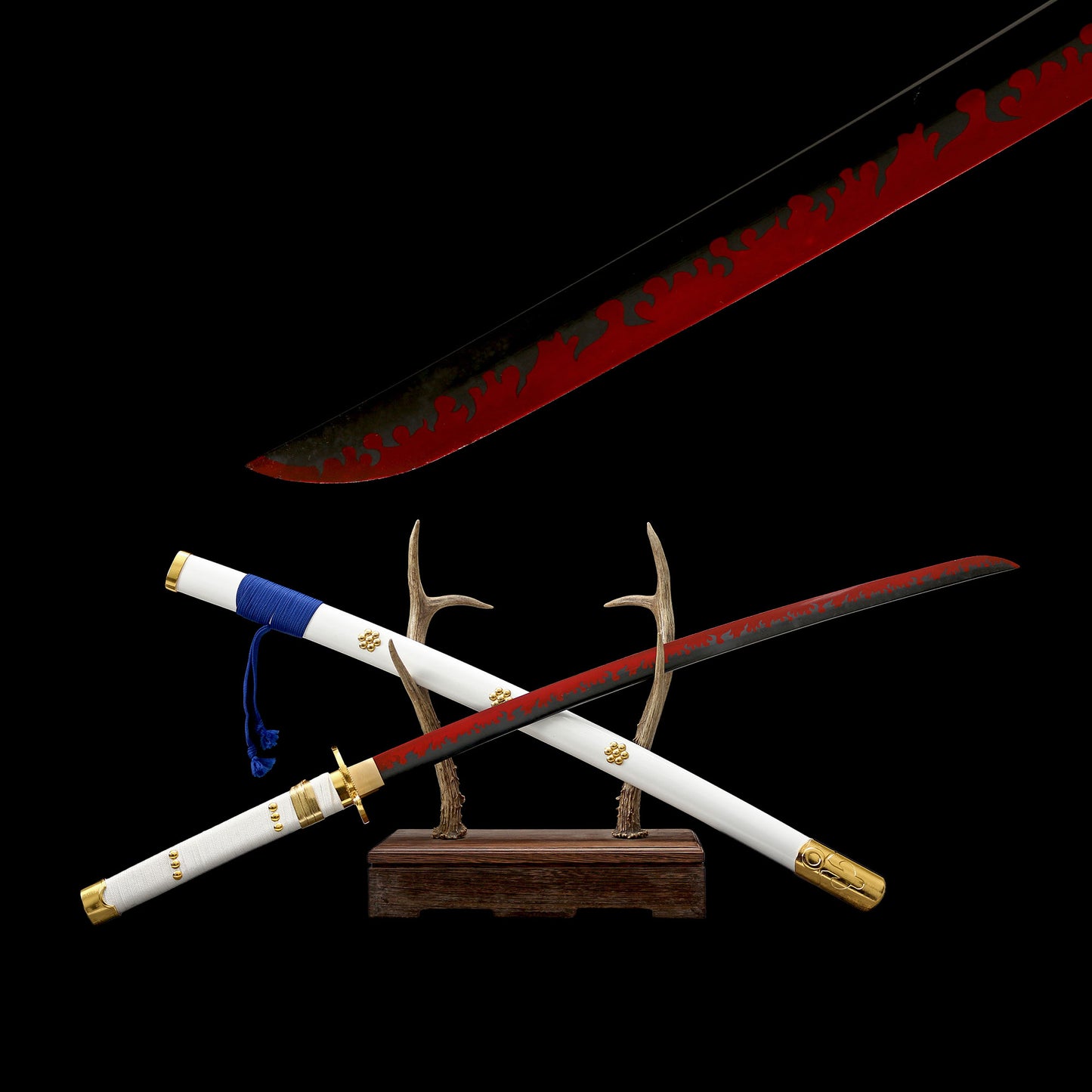 Kozuki Oden Ame no Habakiri Katana Carbon Steel Samurai Sword For Collection