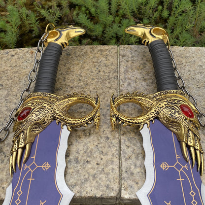 Blades of Chaos Life-size Metal Replica