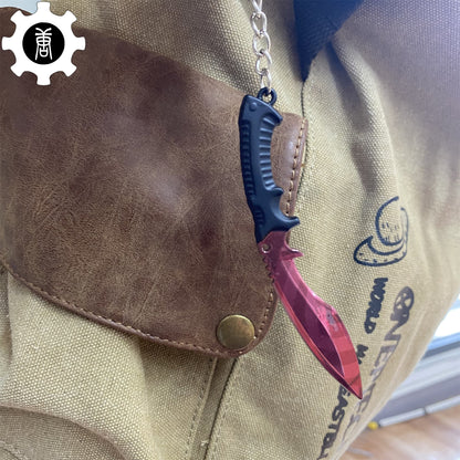 Tiny Kukri Knife Slaughter And Forest DDPAT Skin Keychain