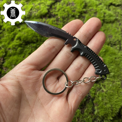 Tiny Kukri Knife Slaughter And Forest DDPAT Skin Keychain