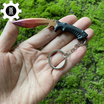 Tiny Kukri Knife Slaughter And Forest DDPAT Skin Keychain