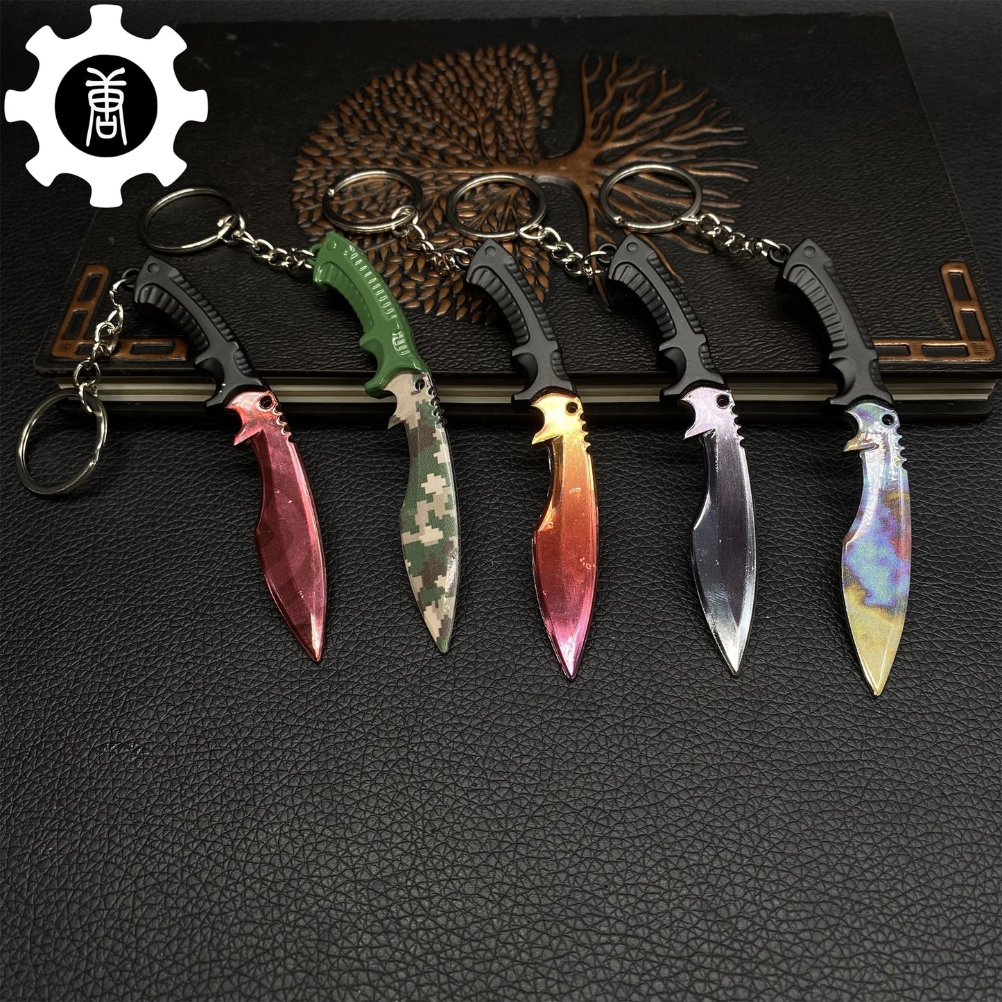 Tiny Kukri Knife Slaughter And Forest DDPAT Skin Keychain