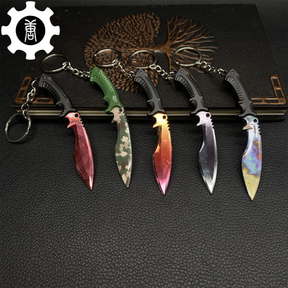 Tiny Kukri Knife Slaughter And Forest DDPAT Skin Keychain