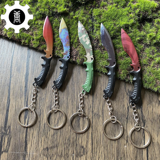 Tiny Kukri Knife Slaughter And Forest DDPAT Skin Keychain