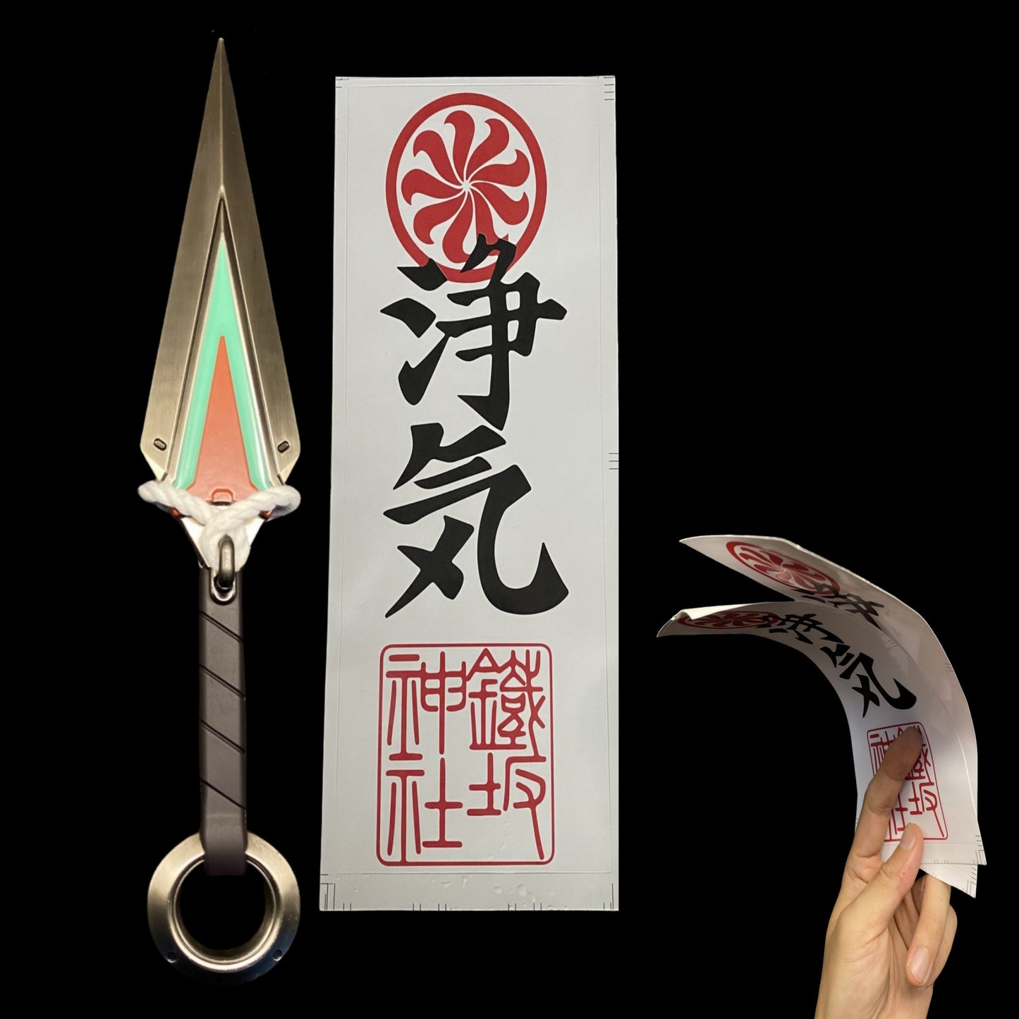 IRL OW2 Kiriko Kunai Metal Replica-Blunt Blade Version