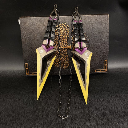 Kuronami No Yaiba Purple Melee Metal Props USA Stock