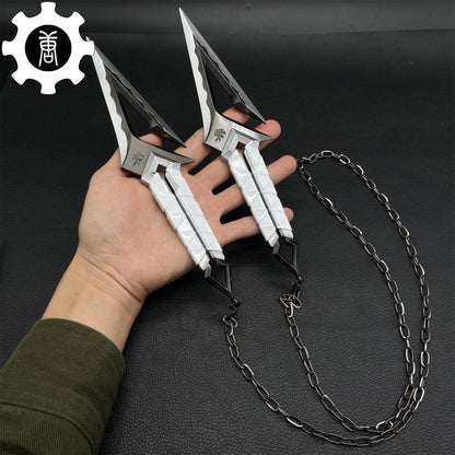 Metal Kuronami no Yaiba Life Size Kuronami Kunai Replica - Dull Blade Collectibles