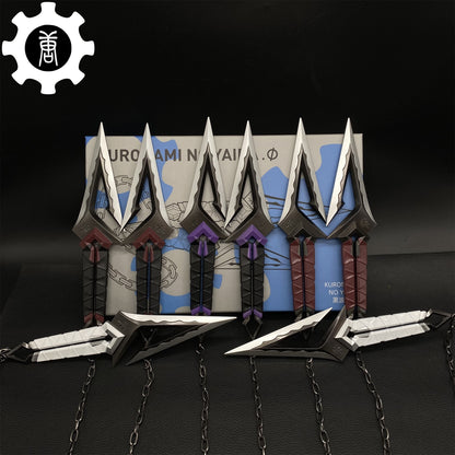Metal Kuronami no Yaiba Life Size Kuronami Kunai Replica - Dull Blade Collectibles