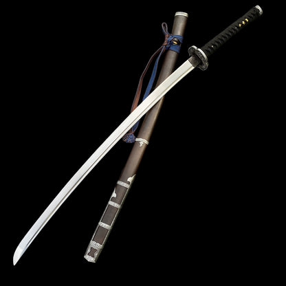 Life-Size Kusabimaru Katana, Gracious Gift of Tears, Black Mortal Blade Replicas