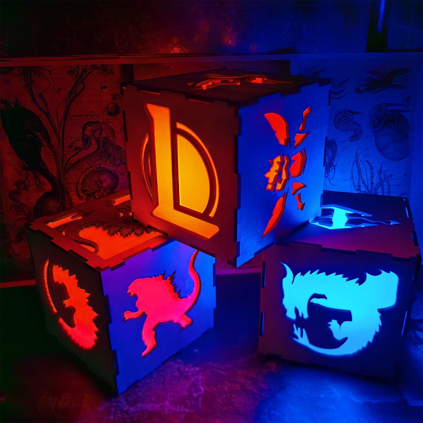 LOL Inspired Neon Night Light Room Decor