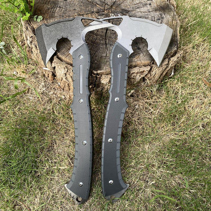 Handmade 8Cr Steel Re9 Leon Tactical Axe 40CM / 15.7" Full Scale Leon Hatchet For Collection