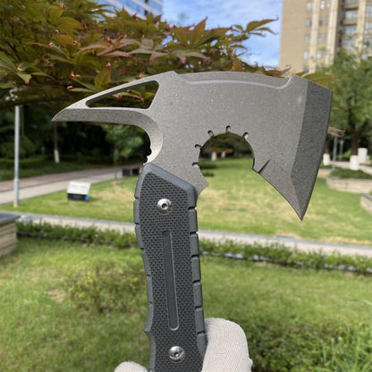 Handmade 8Cr Steel Re9 Leon Tactical Axe 40CM / 15.7" Full Scale Leon Hatchet For Collection