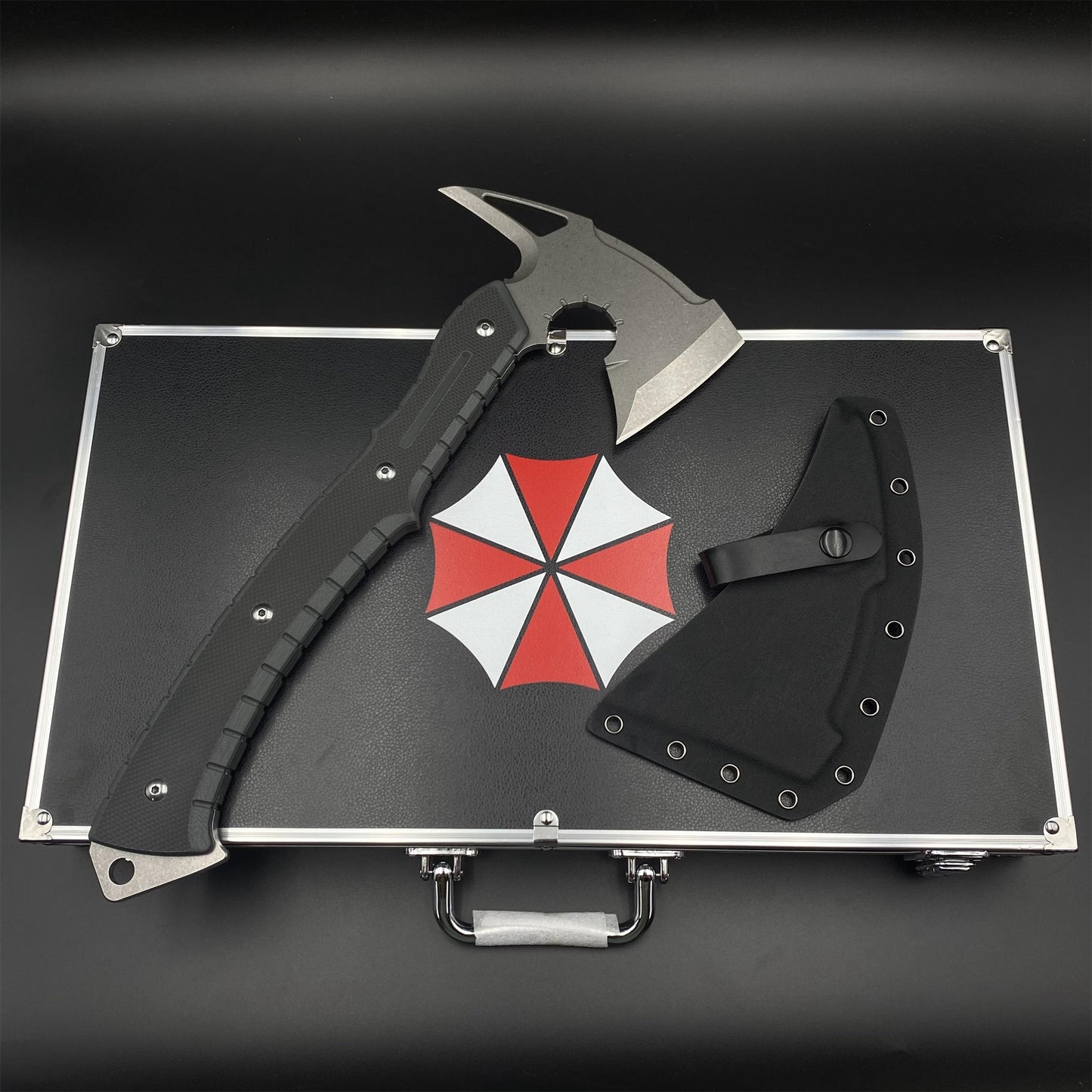 Handmade 8Cr Steel Re9 Leon Tactical Axe 40CM / 15.7" Full Scale Leon Hatchet For Collection