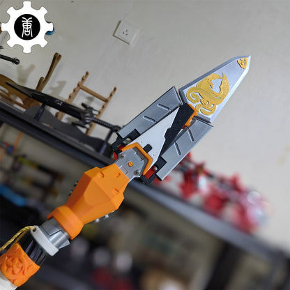 3D Printed Life-Size Valkyrie Heirloom Suzaku Spear Cosplay Prop
