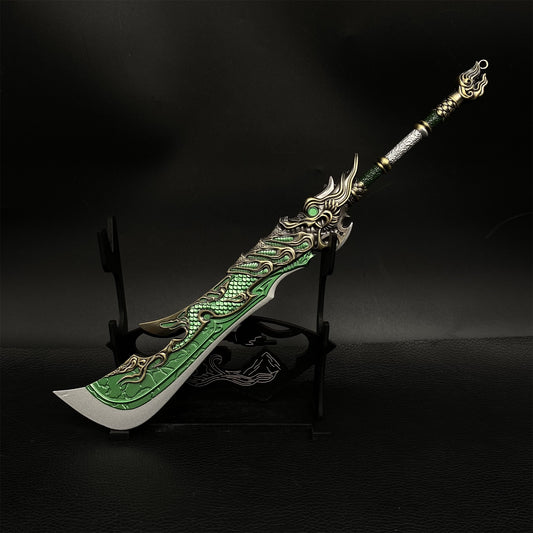 Longpan Broadsword Metal Weapon Alloy Display Art