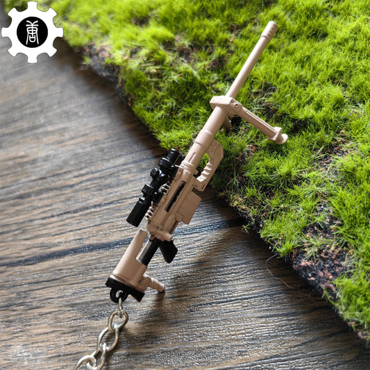 Mini M200 Sniper Rifle Metal Keychain