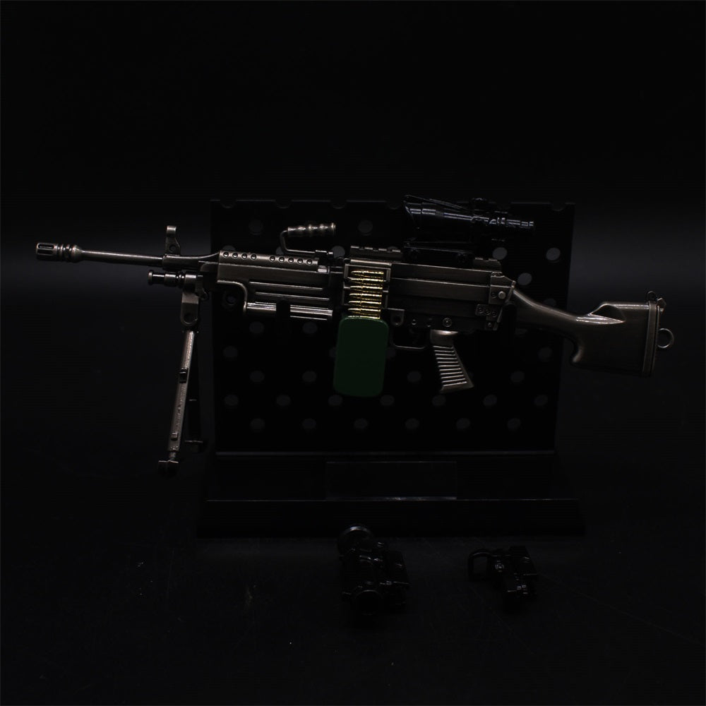M249 Metal Miniature Gun Model 16.5CM/6.5"