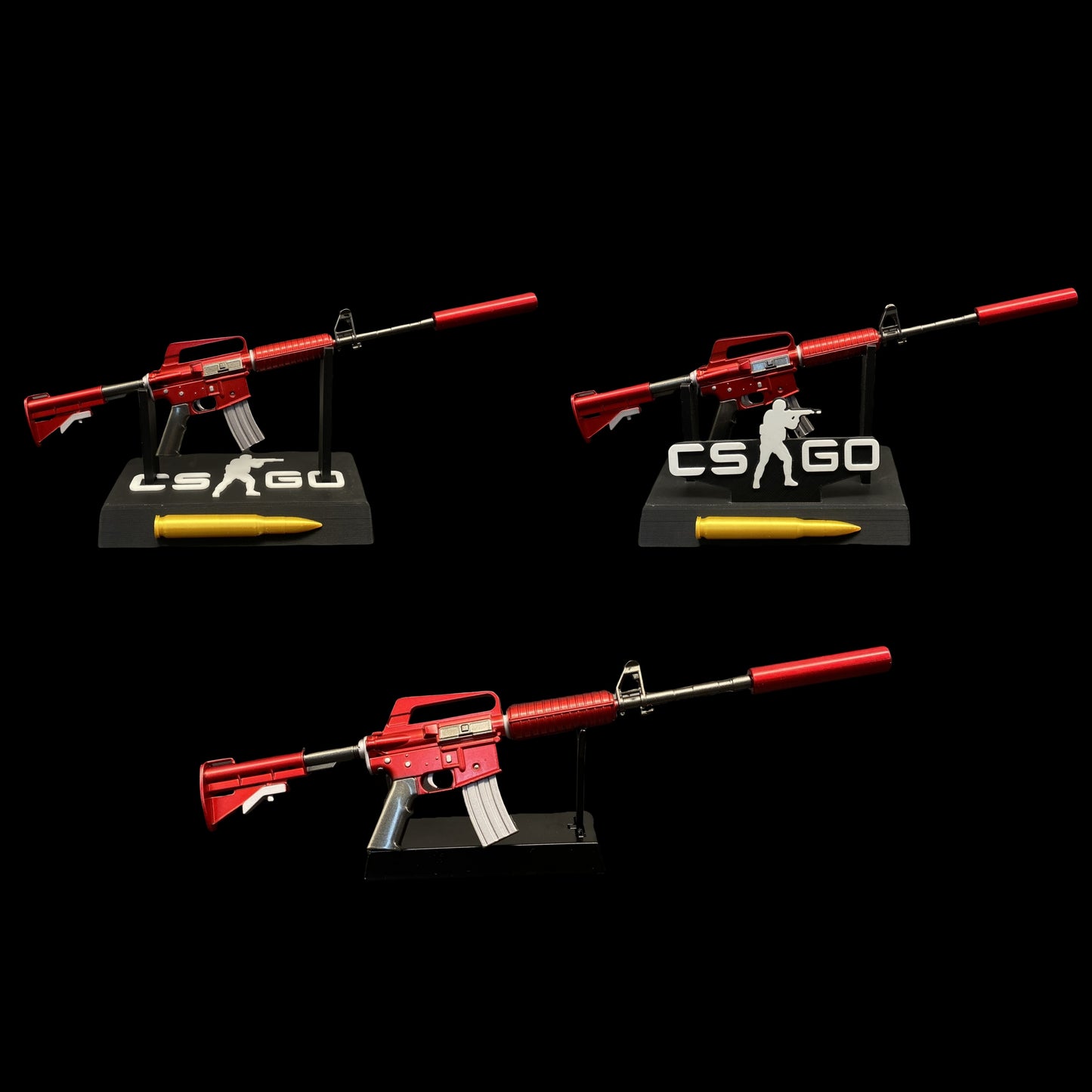 CSGO M4A1-S Red Hod Metal Tiny Gun