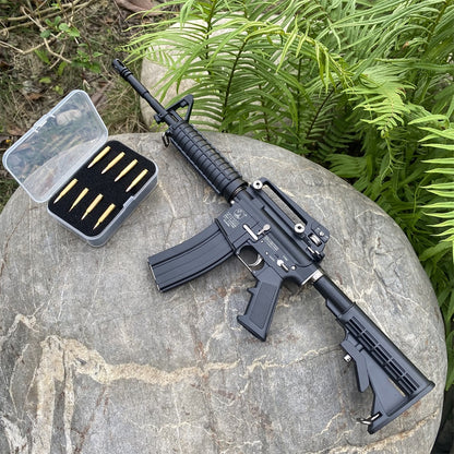 M4A1 1:2.05 Gun Replica Highly-Detailed M4A1 Miniature Alloy Model Gun 40CM/15.7''