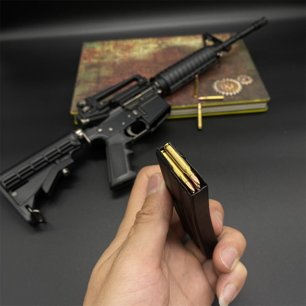 M4A1 1:2.05 Gun Replica Highly-Detailed M4A1 Miniature Alloy Model Gun 40CM/15.7''