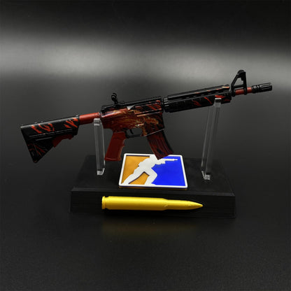 Metal Tiny CS M4A4 Howl Gun Miniature For Collection
