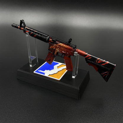 Metal Tiny CS M4A4 Howl Gun Miniature For Collection