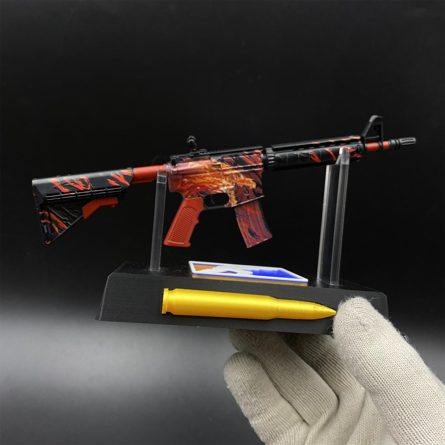 Metal Tiny CS M4A4 Howl Gun Miniature For Collection