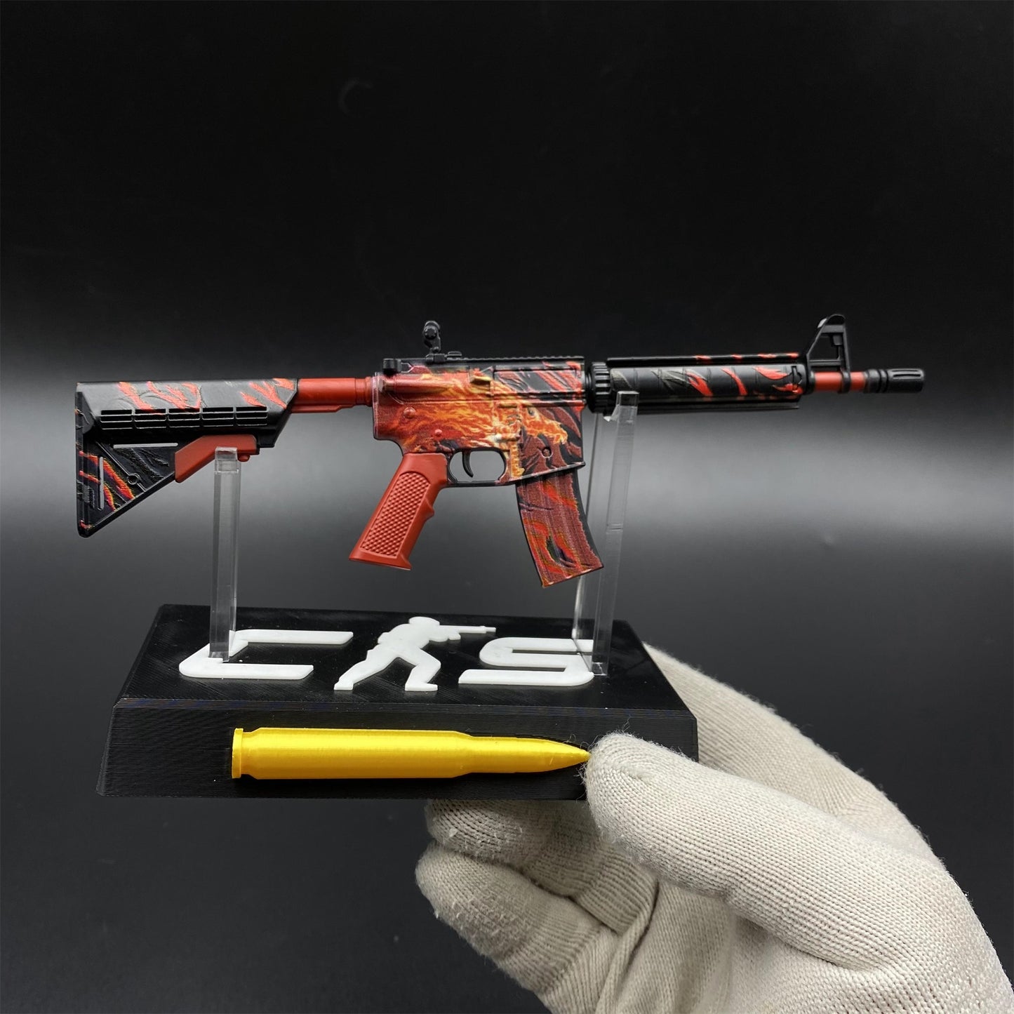 Metal Tiny CS M4A4 Howl Gun Miniature For Collection