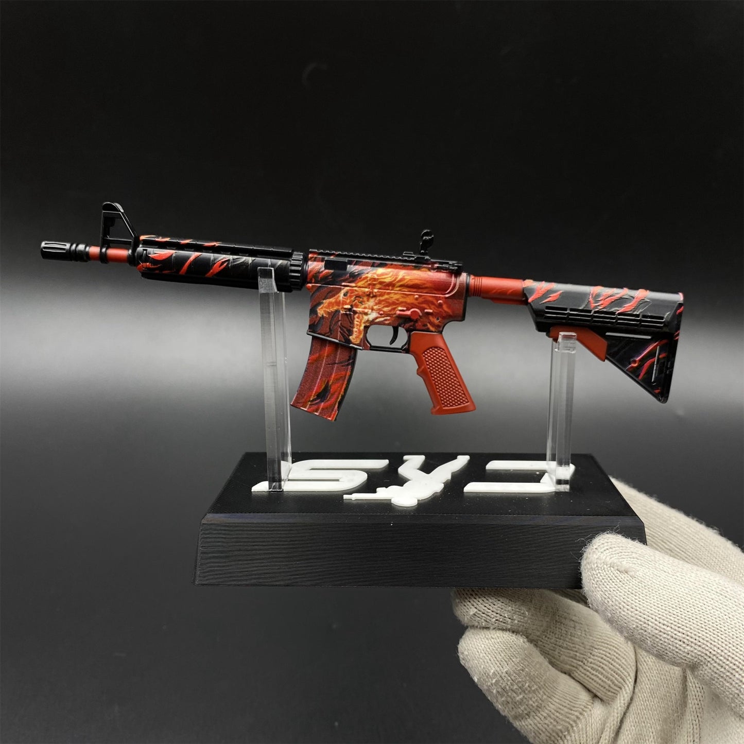 Metal Tiny CS M4A4 Howl Gun Miniature For Collection