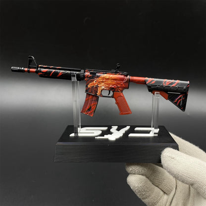 Metal Tiny CS M4A4 Howl Gun Miniature For Collection