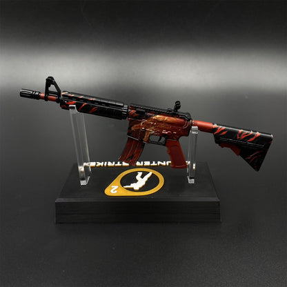 Metal Tiny CS M4A4 Howl Gun Miniature For Collection
