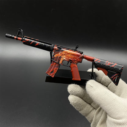 Metal Tiny CS M4A4 Howl Gun Miniature For Collection
