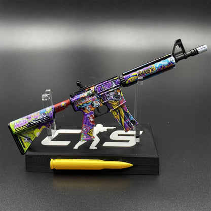 Metal Tiny CS M4A4 In Living Color Gun Miniature For Collection