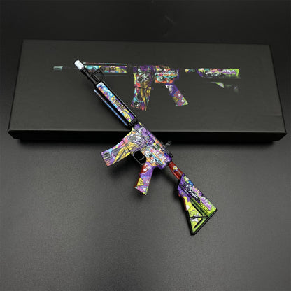 Metal Tiny CS M4A4 In Living Color Gun Miniature For Collection