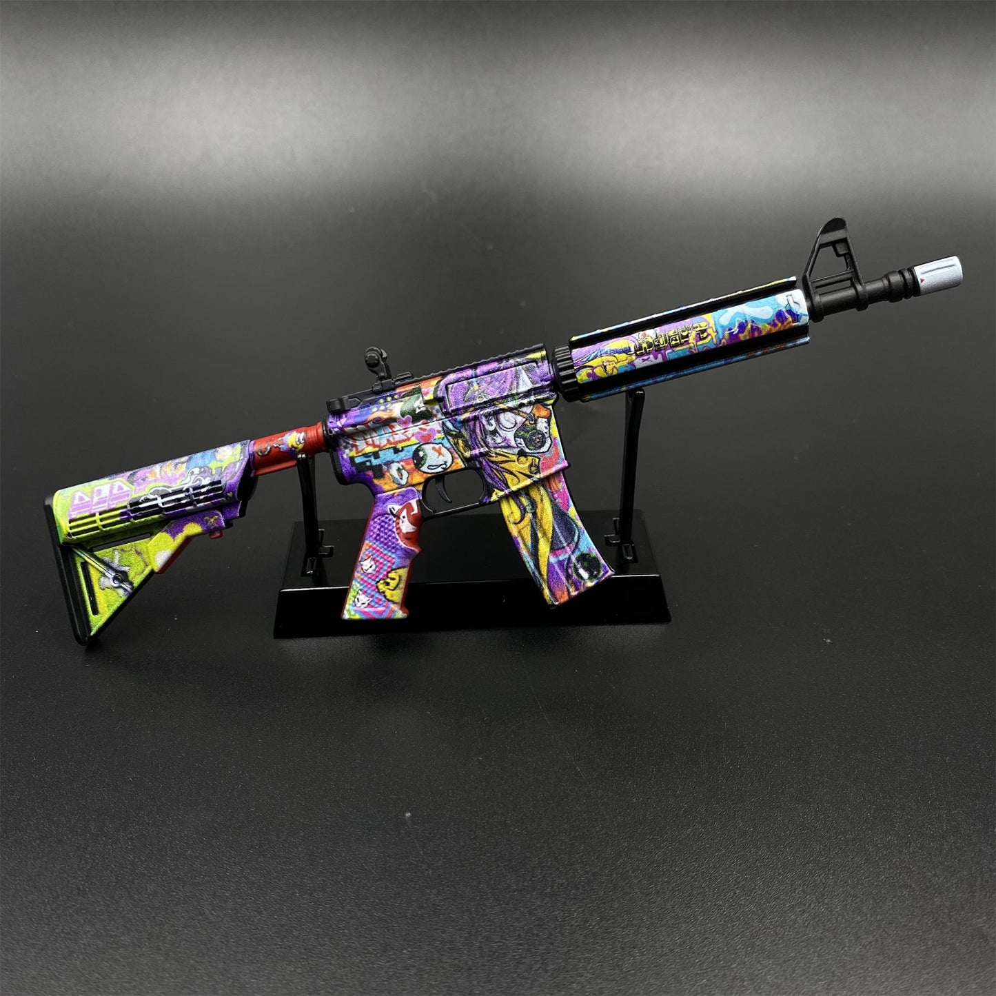 Metal Tiny CS M4A4 In Living Color Gun Miniature For Collection