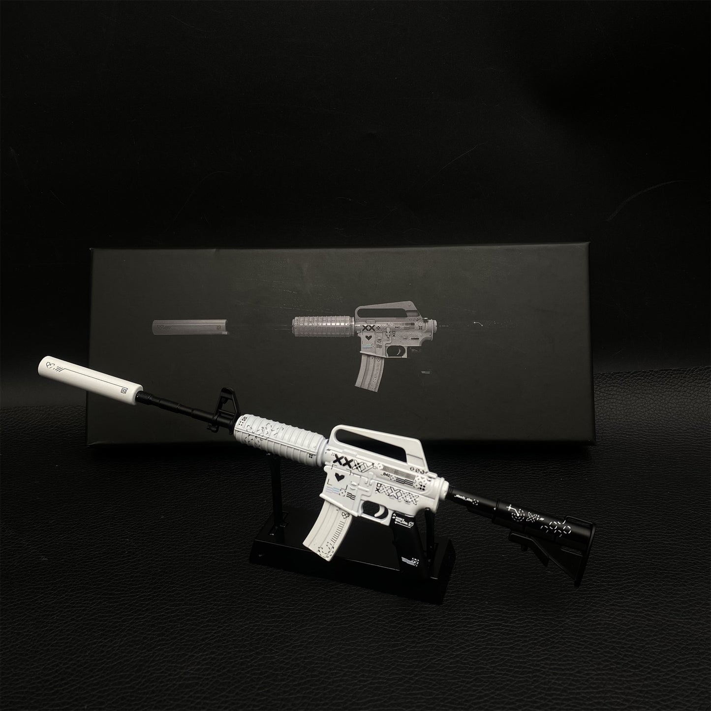 Top Rank Printstream Hyper Beast M4A1-S Gun Miniature For Collection