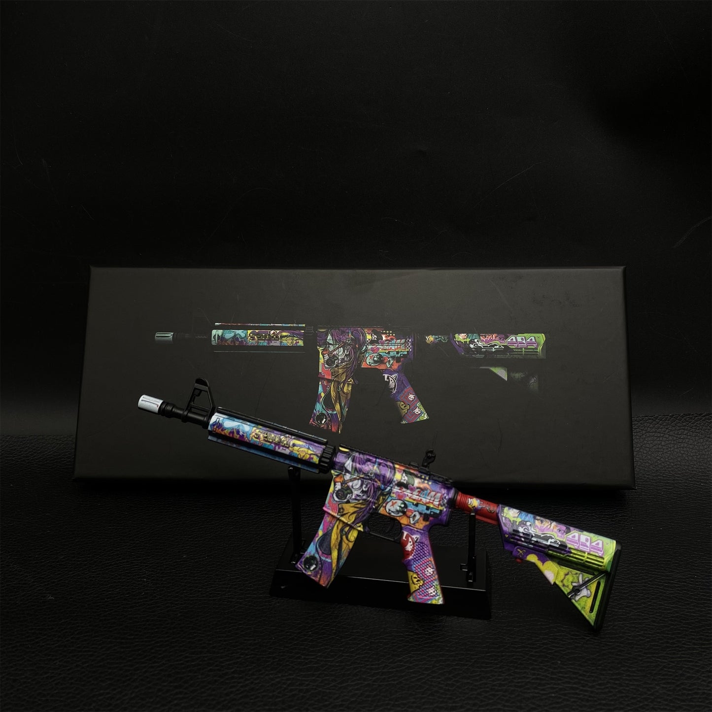 Most Popular Howl In Living Color Skin M4A4 Gun Miniature For Display